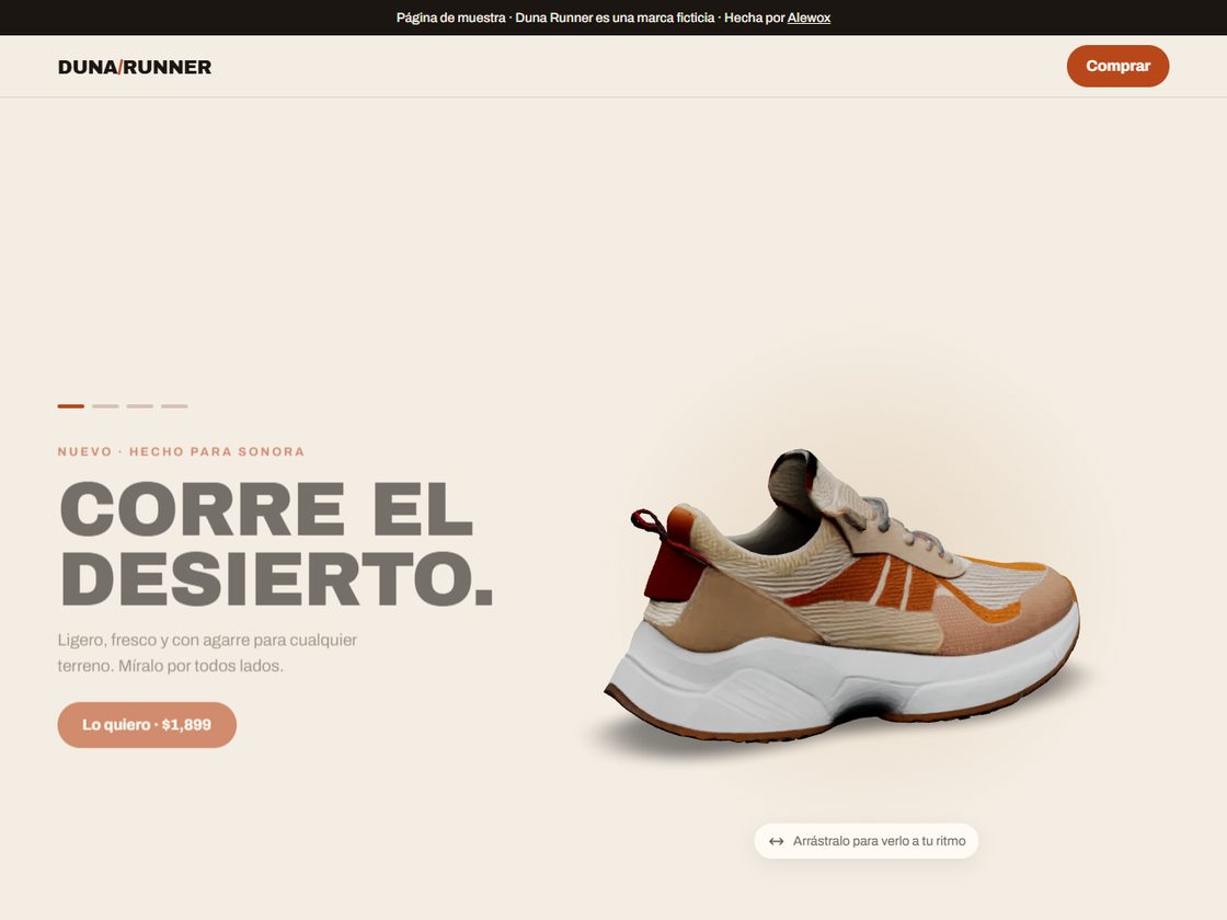 Página de Duna Runner